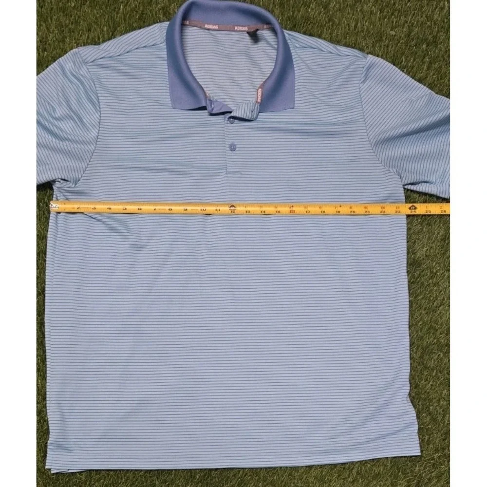Adidas Golf Trump National Westchester Polo Shirt Men's XL Blue Striped...